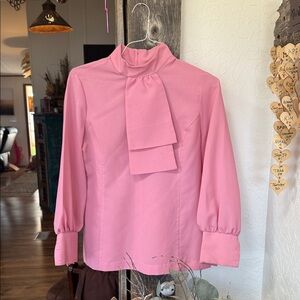 Vintage Elegant Pink Women's Top